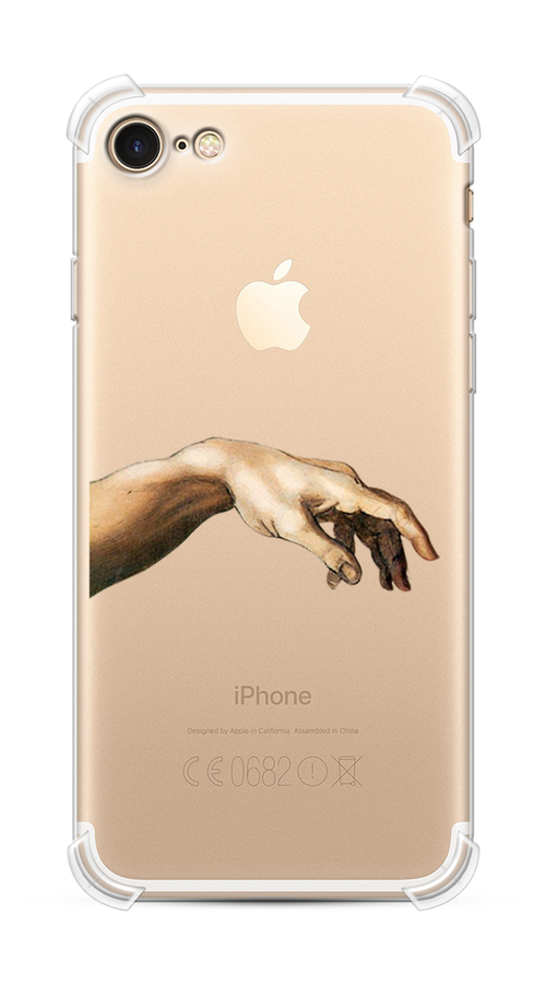 Противоударный силиконовый чехол на Apple iPhone 7 / Айфон 7 с рисунком Creazione di Adamo 1