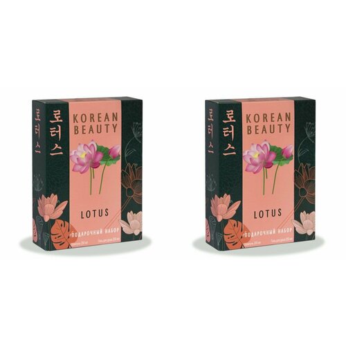 Korean Beauty Набор средств для гигиены женский Mini, Lotus: Шампунь 250мл + Гель для душа 250мл, 2 набора