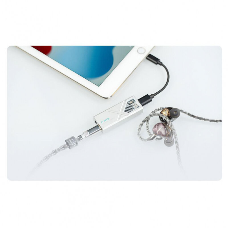 Портативный усилитель/ЦАП для наушников FIIO KA13 (F3013K) silver — фото 16