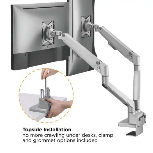 Кронштейн для монитора 17"-32" Ridberg Monitor Arm LDT62 Dual LDT62-C024 — фото 11