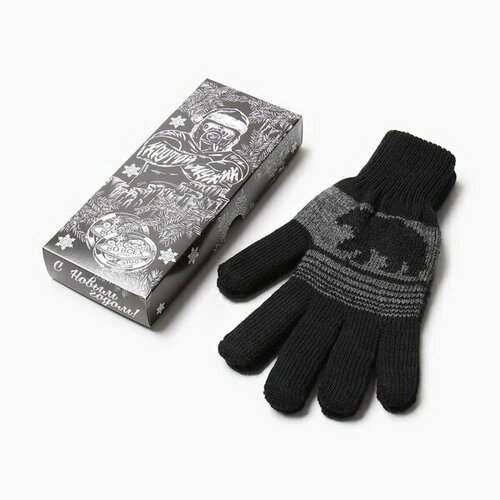 Перчатки Kaftan, размер 22, черный подарочная коробка сибирских натуральных продуктов для мужчины на новый год