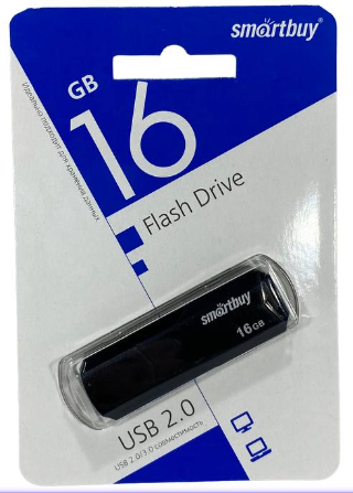 Комплект 4  Флеш-диск 16GB SMARTBUY Clue USB 20 черный SB16GBCLU-K