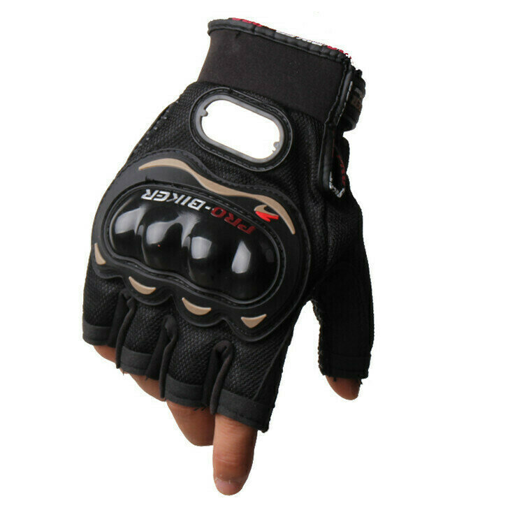 Мотоперчатки Текстиль Короткие Pro-Biker MCS-04 (без пальцев) Black, M