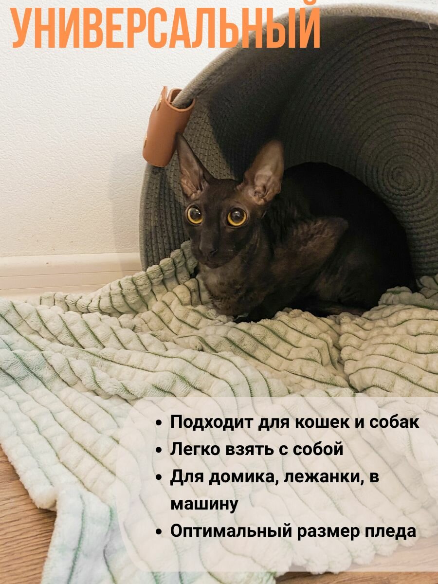 Плед для животных Одеяло для собак и кошек Подстилка - фотография № 2