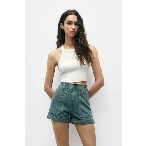 фото Шорты pull & bear, размер s, зеленый
