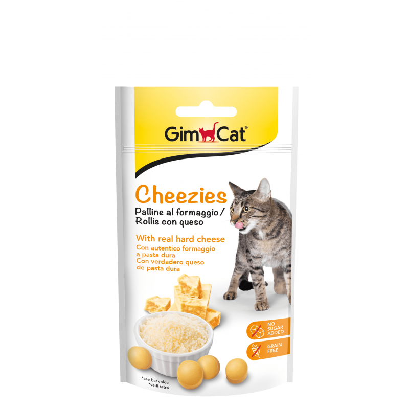 GimCat Cheeseies - Лакомство для Кошек с Добавлением Сыра, 50 гр - фотография № 3