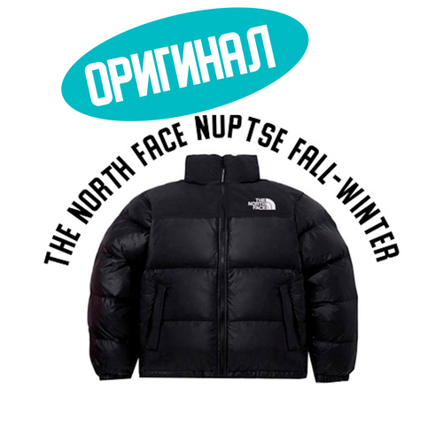 куртка the north face high pile nuptse 600 fill recycled размер l черный Пуховик The North Face, размер L, черный