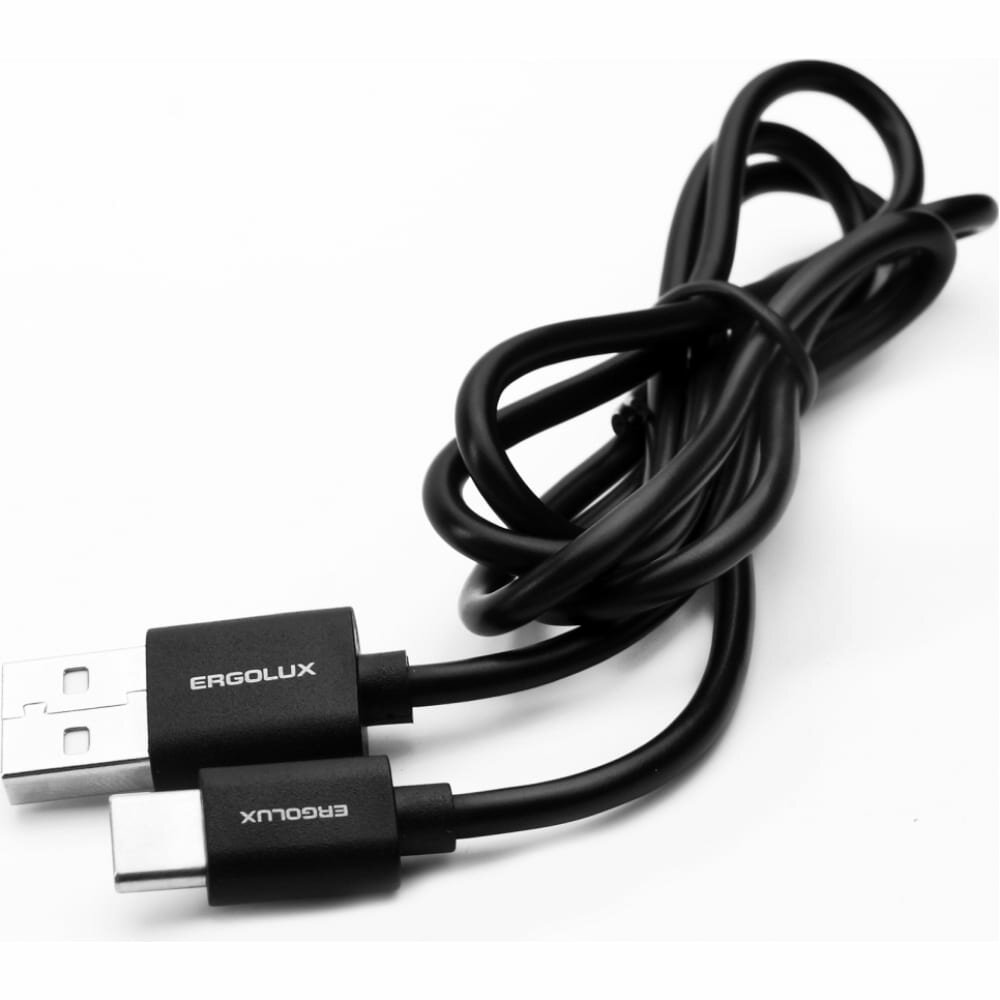 Аксессуар Ergolux Промо USB - Type-C 2А 1m Black ELX-CDC02P-C02