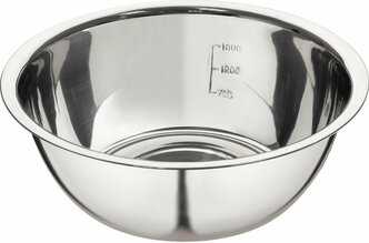 Миска (MALLONY Миска Bowl-Roll-24, объем 2500 мл, из нерж стали, зеркальная полировка, диа 24 см (003278))