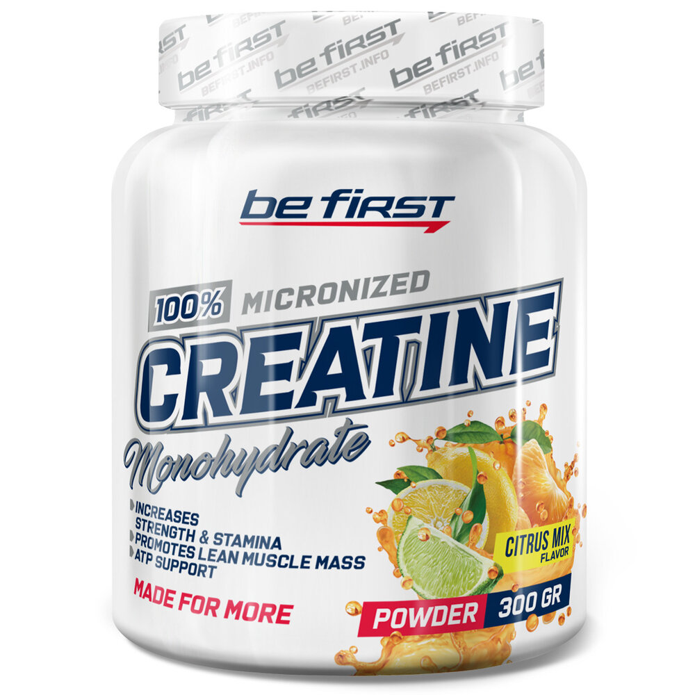 Be First Creatine Micronized Powder Цитрусовый микс 300 г