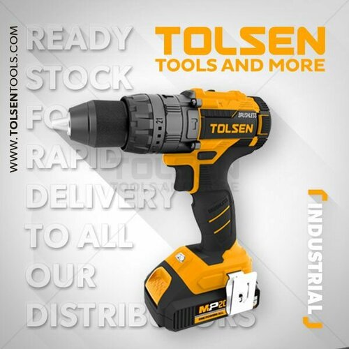 Дрель безщеточная аккумуляторная 20В 13990₽