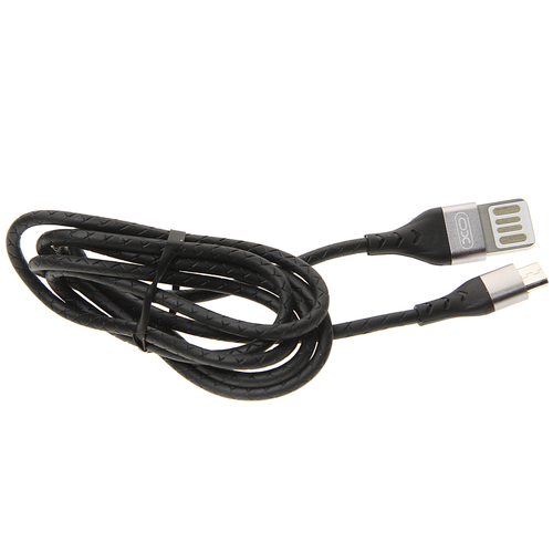 Кабель micro USB 1м серый XO кабель usb micro usb dc g03 алюминий нейлон 1м lux серый isa