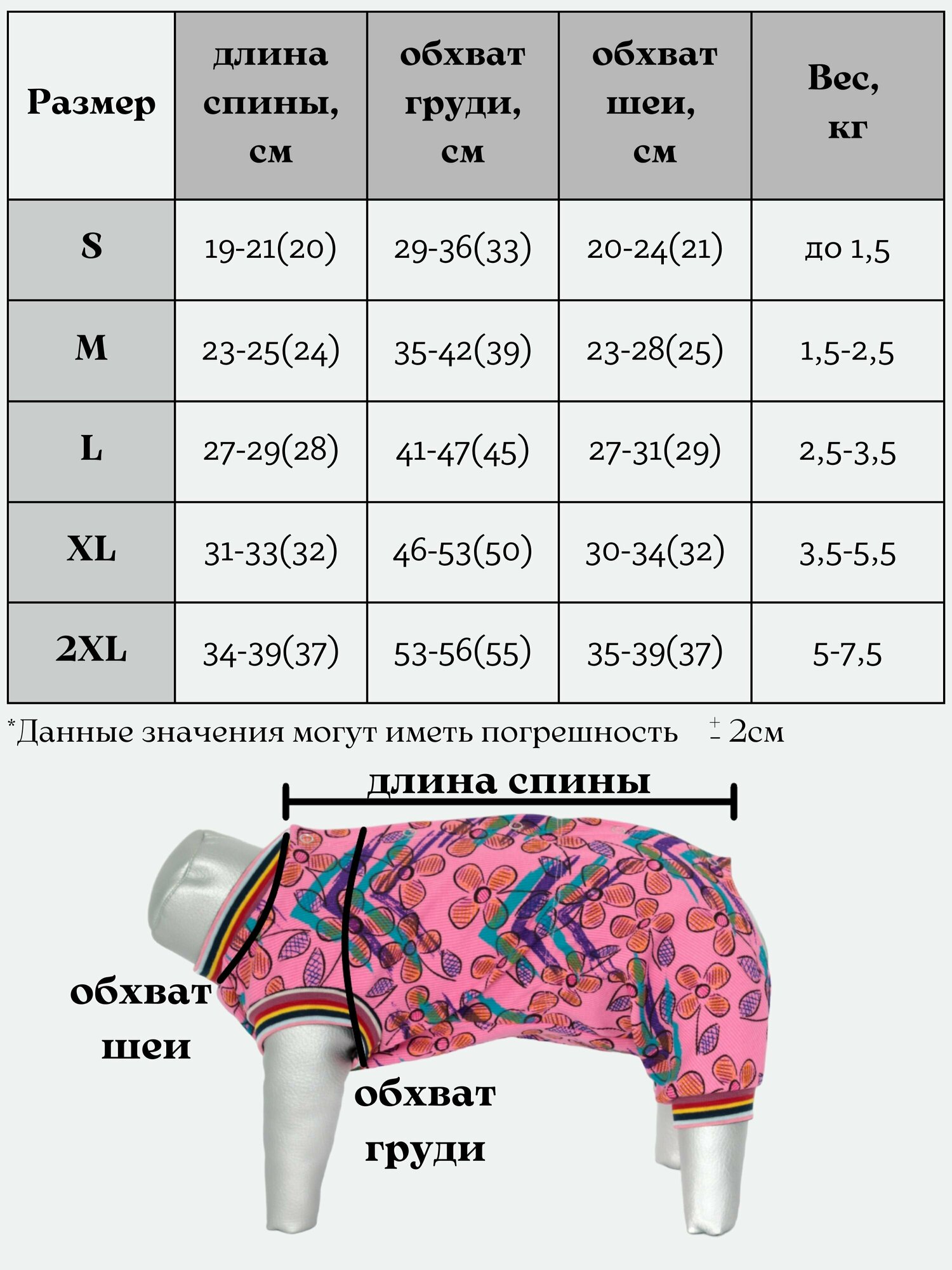 Комбинезон/пыльник для собак Yoriki "Стрекоза" девочка, размер M