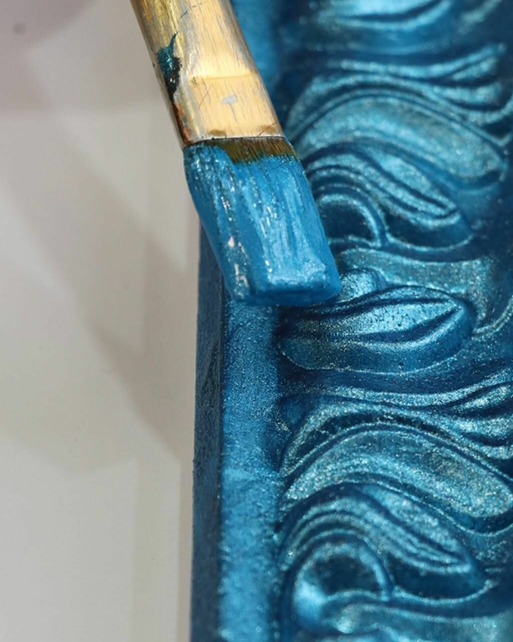 Краска-колер Декоратор акриловая быстросохнущая Palizh Синий металлик 0,25кг