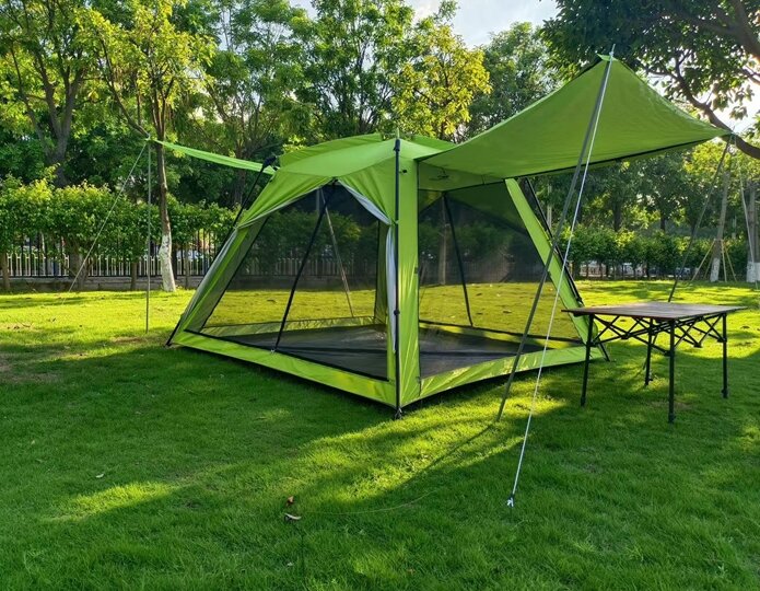 Шатер-палатка 240х240х170см с полом, с москитной сеткой Coolwalk зеленый