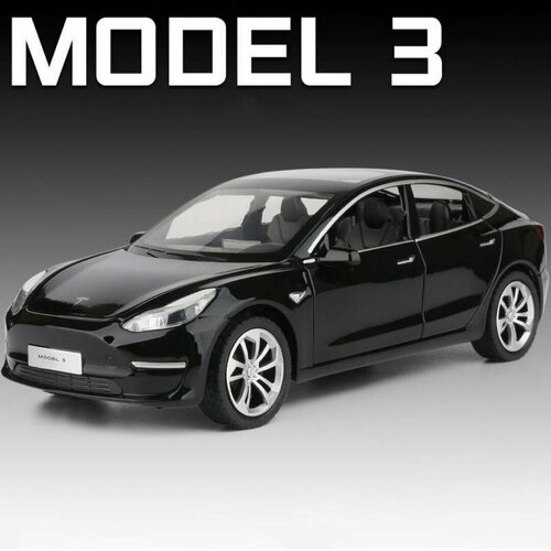 Коллекционная машинка игрушка металлическая Tesla model 3 с багажником масштабная модель 1:24 модель автомобиля в виде трехдверного жука из сплава 1 32 детская игрушечная машинка украшения для мальчиков игрушка для мальчиков как тон