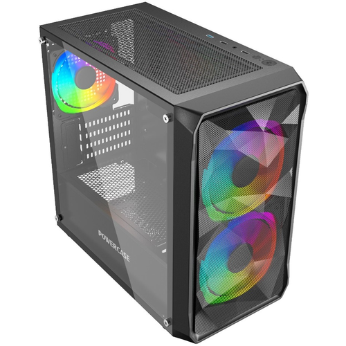 Корпус Powercase Mistral Micro A3B ARGB CMMAB-A3 черный