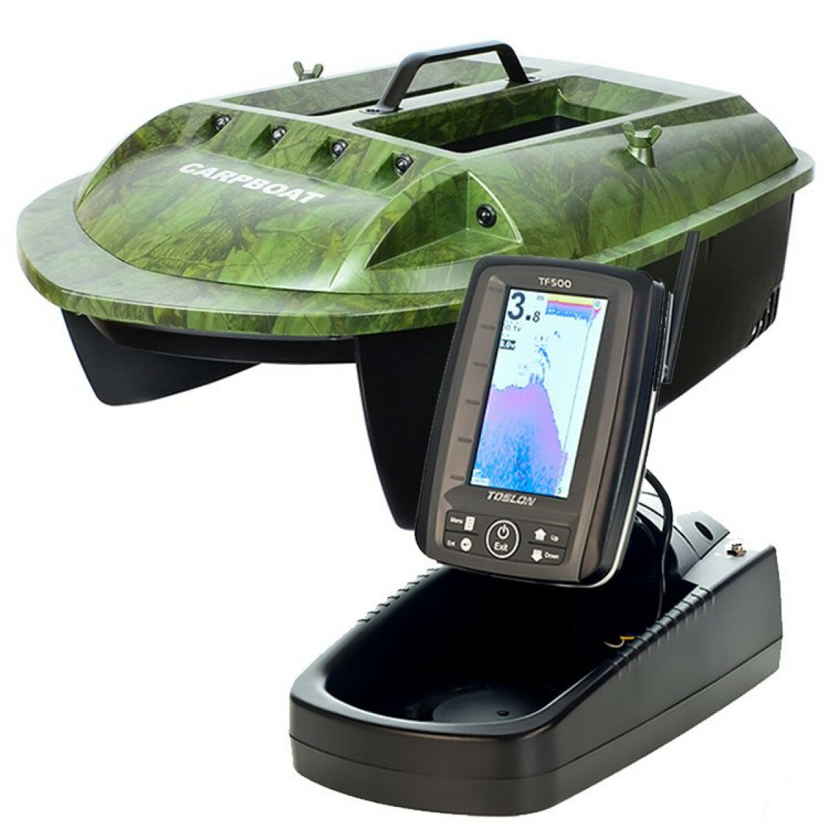 Кораблик для прикормки Carpboat Scata с эхолотом TF-520