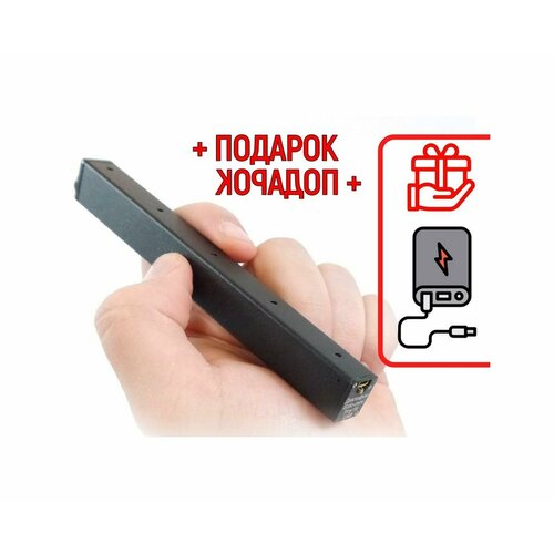 Диктофон для записи разговоров Edic-мини 16-TINY - U49 (O43871MI) + подарок (Power-bank 10000 mAh) - автономная работа до 300 часов - диктофон для зап