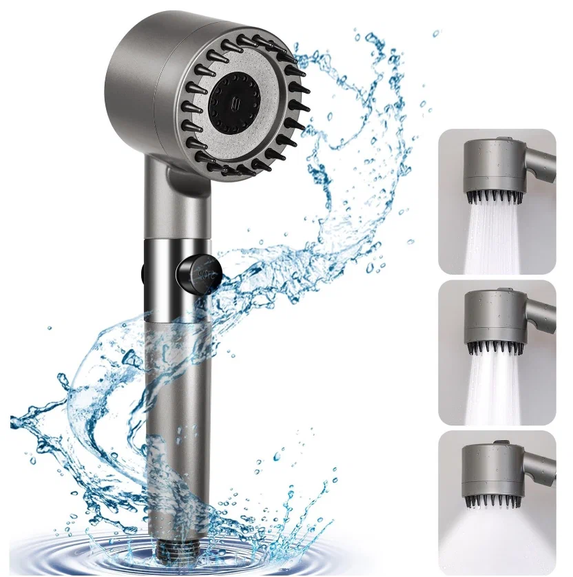 фото Душевая лейка массажная, 3 режима SUPERNOWA