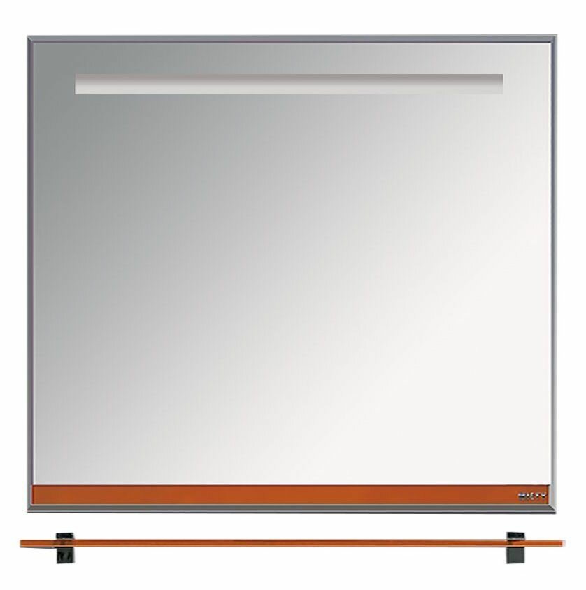 фото Зеркало для ванной Джулия 85 оранжевое