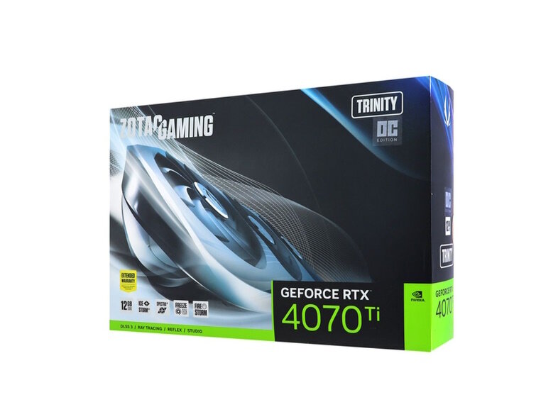 Видеокарта ZOTAC GAMING RTX 4070Ti Trinity OC [ZT-D40710J-10P], 12 GB