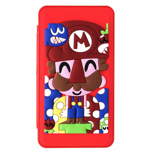 Кейс для хранения 24 картриджей Nintendo Switch (Super Mario) кейс для хранения 24 картриджей nintendo switch super mario pow block