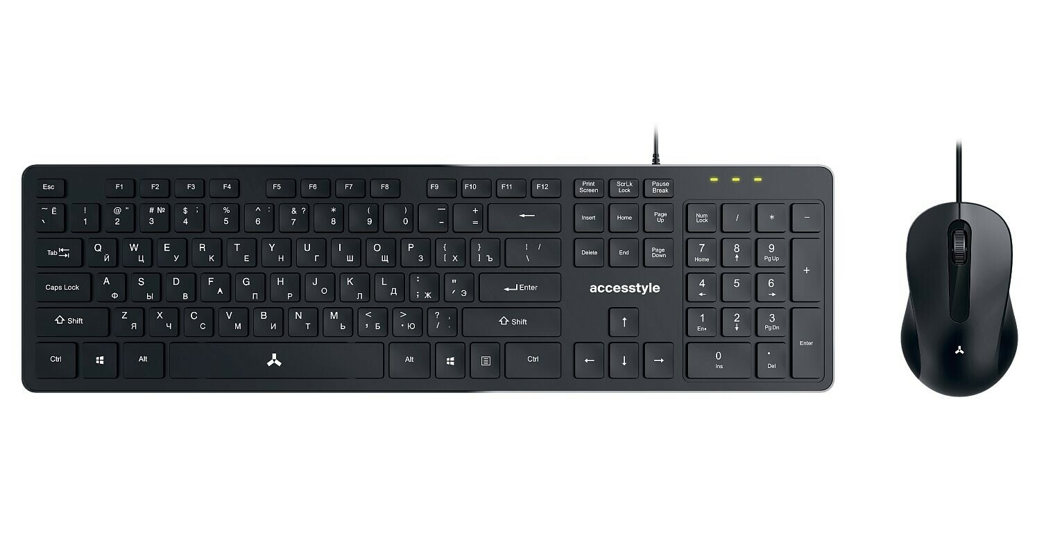 Комплект мыши и клавиатуры Accesstyle KM201-OC Dark Gray