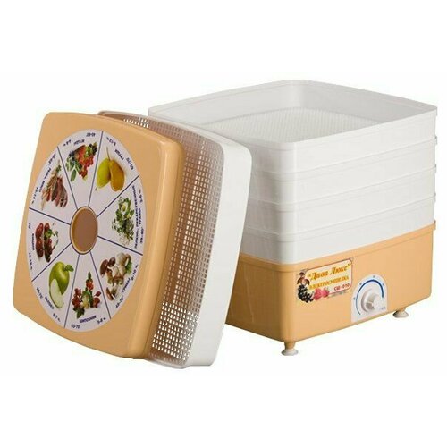 Сушилка для продуктов Ротор Дива Люкс СШ-010 3 реш цветн упак квадратная 367000₽