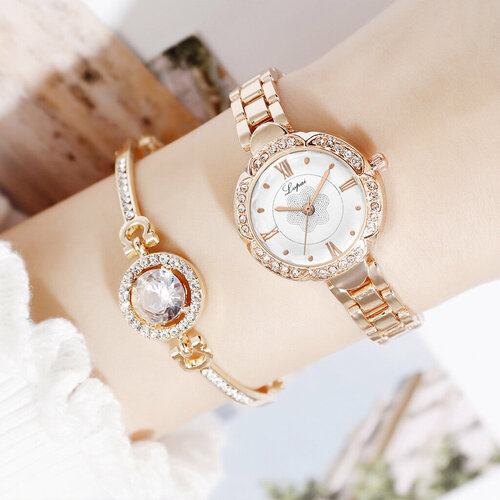 фото Наручные часы часыжензупайроззол, розовый, золотой beauty golik