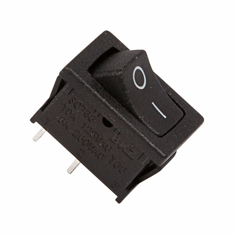 Выключатель клавишный 250V 6А (2с) ON-OFF черный Mini (RWB-201, SC-768) REXANT 10 шт арт. 36-2110