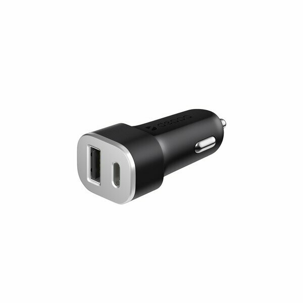 Автомобильное зарядное устройство Deppa USB Type-C + USB A, QC 3.0, Power Delivery, 18Вт., черный - фото №3