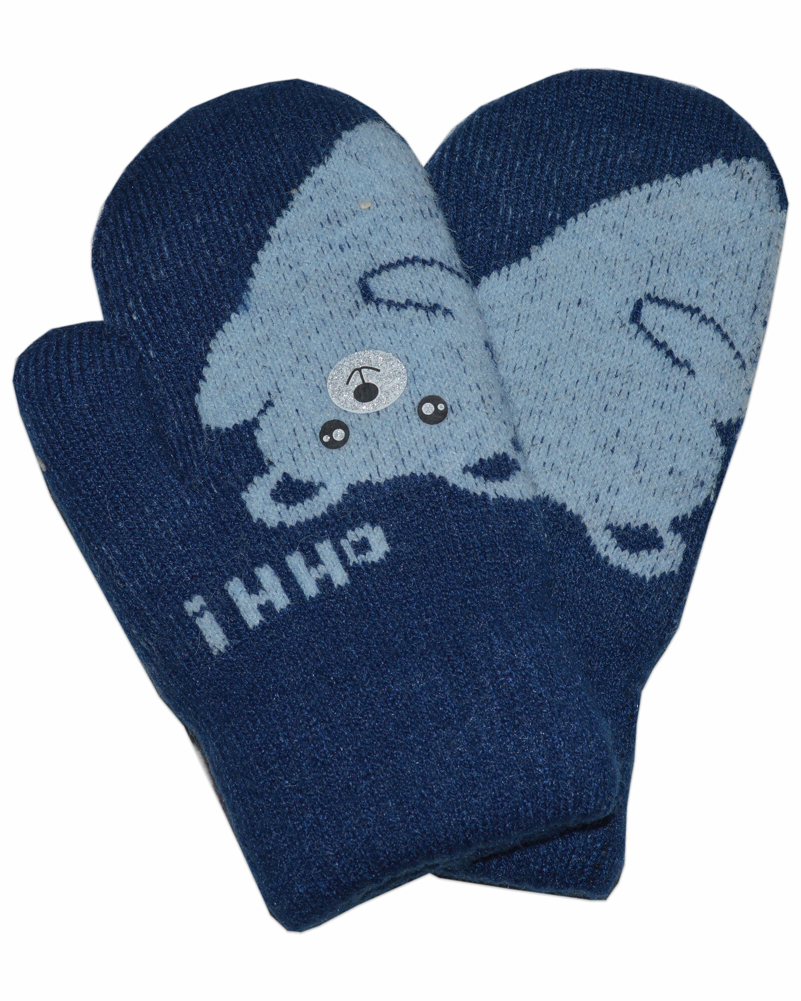 фото Детские варежки 8-светло-серый (4-6 лет)