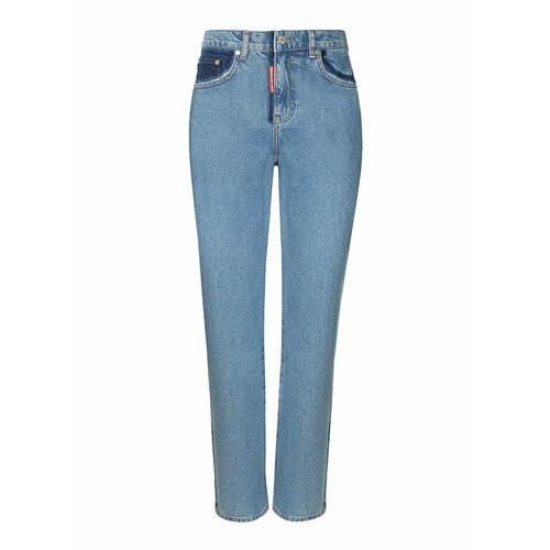 Брюки  MOSCHINO JEANS, размер 42, голубой