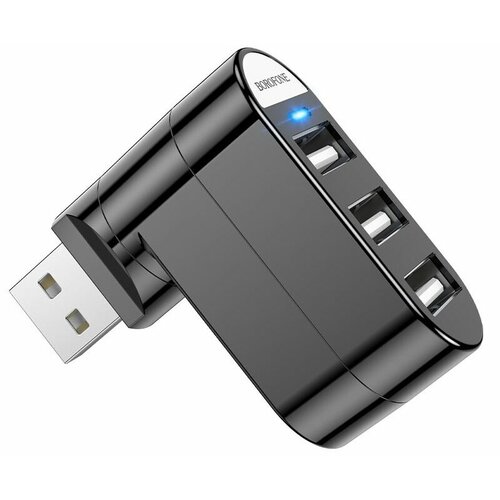 Borofone Разветвитель USB DH3 black (Черный)