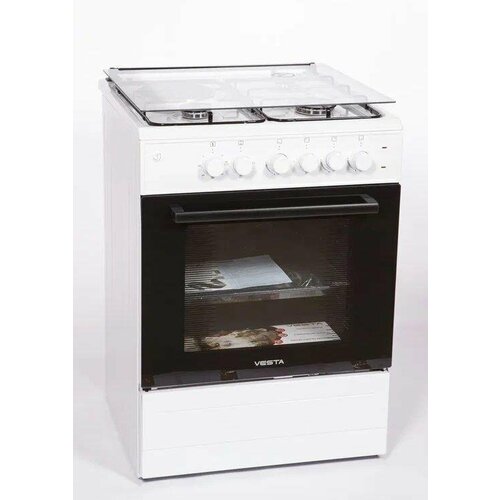 Плита электро-газовая VESTA Valencia VKE 10-E белый с крышкой 2991000₽
