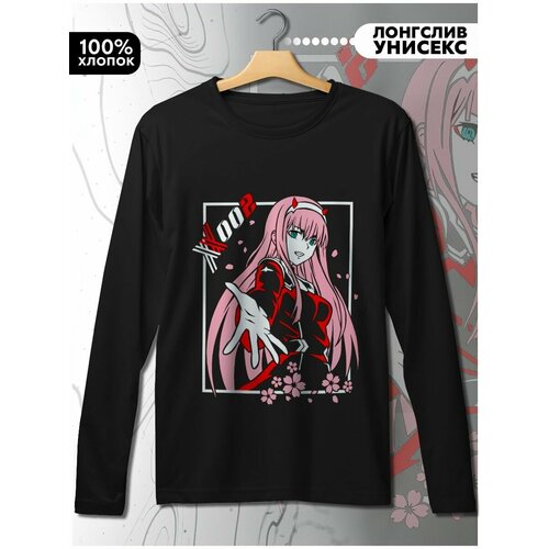 фото Лонгслив hypnotica, размер l, черный