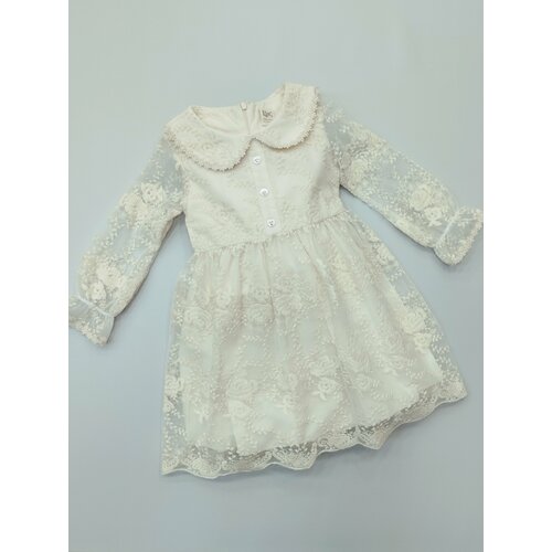 фото Платье мой ангелок, размер 98, бежевый