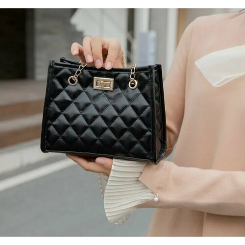 фото Сумка кросс-боди syupeyan, фактура вязаная, черный