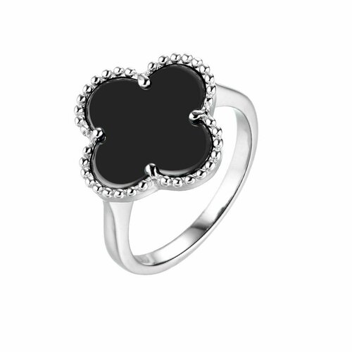 Кольцо Tosya, серебро, 925 проба, керамика, размер 17