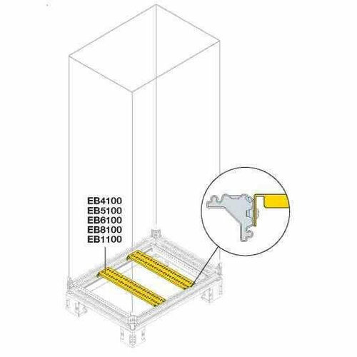 Профиль поперечный Г=600мм для вертикальных стоек(2шт), ABB EB6100 (1 компл)