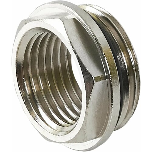 фото Футорка rifar 3/4"x1/2" никелированная латунь 2 шт.