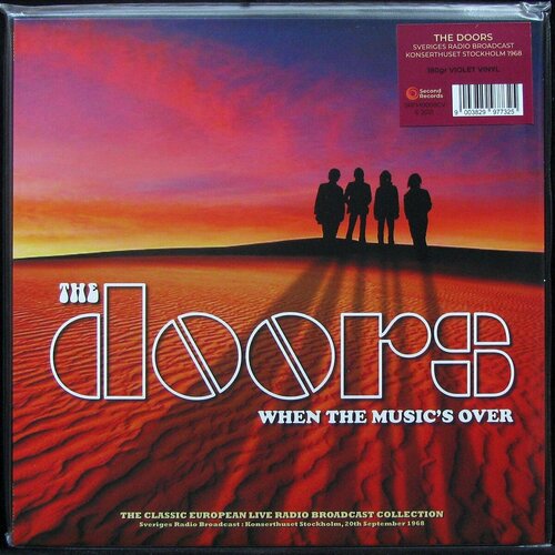 Виниловая пластинка Second Doors – When The Music's Over (violet vinyl) the doors when the musics over stockholm 1968 violet vinyl lp second records