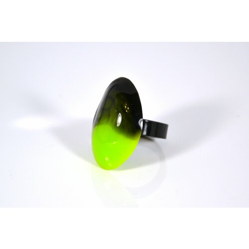 фото Кольцо карамба, размер 19, зеленый, черный