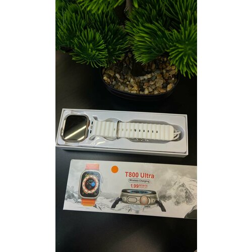 Смарт-часы Watch 8 серии Ultra с беспроводной зарядкой 49mm T800 Ultra HIwatch PRO - оранжевый 200000₽