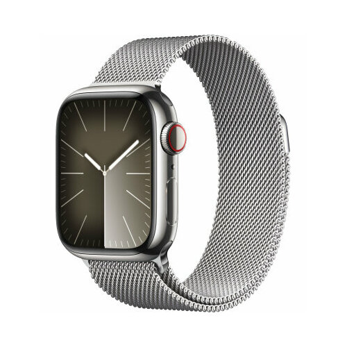 Apple Watch Series 9 41mm Silver Stainless Steel Case with Silver Milanese Loop GPS LTE 9780900₽