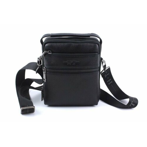 Сумка барсетка Hight Touch, фактура зернистая, черный