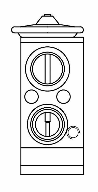 Клапан расширительный кондиционера (ТРВ) для автомобилей ix35 (10-)/Sportage III (10-) LTRV 0805 LUZAR