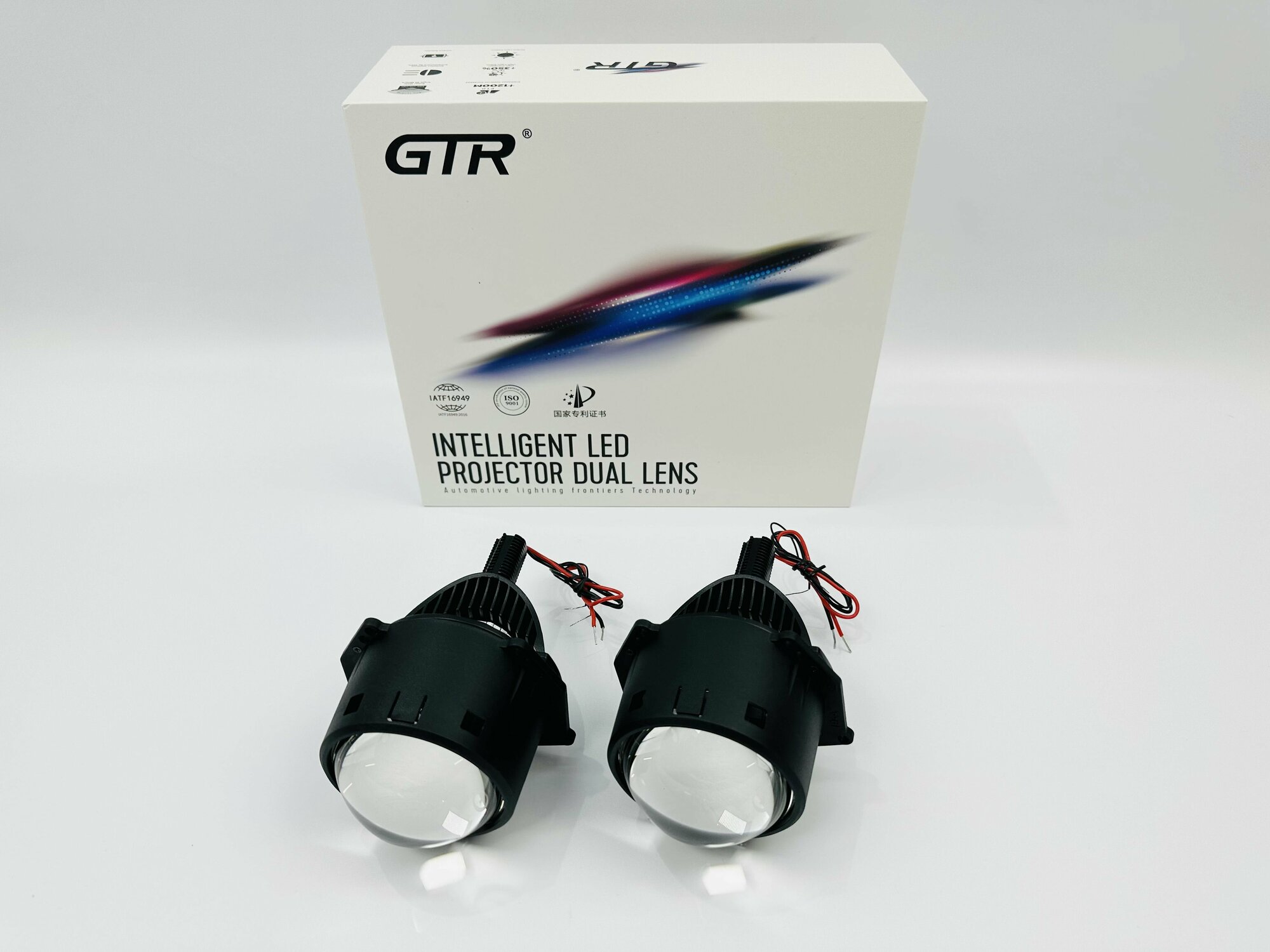 Светодиодные би лед модули GTR Premium 3.0",12V, 5500К, для установки в отражатель, комплект, 2 линзы