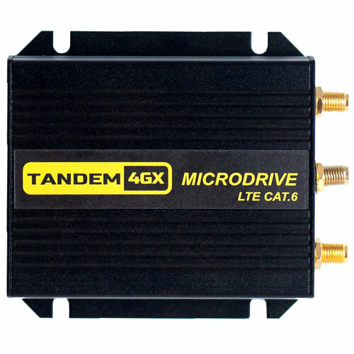 Компактный LTE-маршрутизатор MicroDrive Tandem-4GX-6 LTE Cat6 Wi-Fi 2x RJ-45 c блоком питания 21890₽